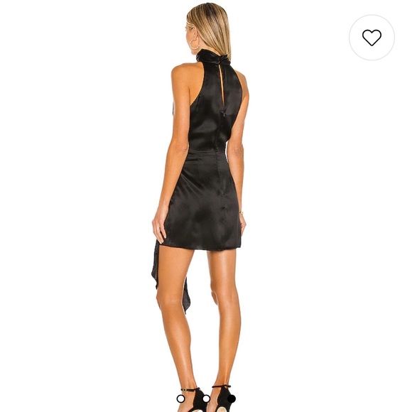 Amanda Uprichard Sandrine Dress in Black - Picture 3 of 4